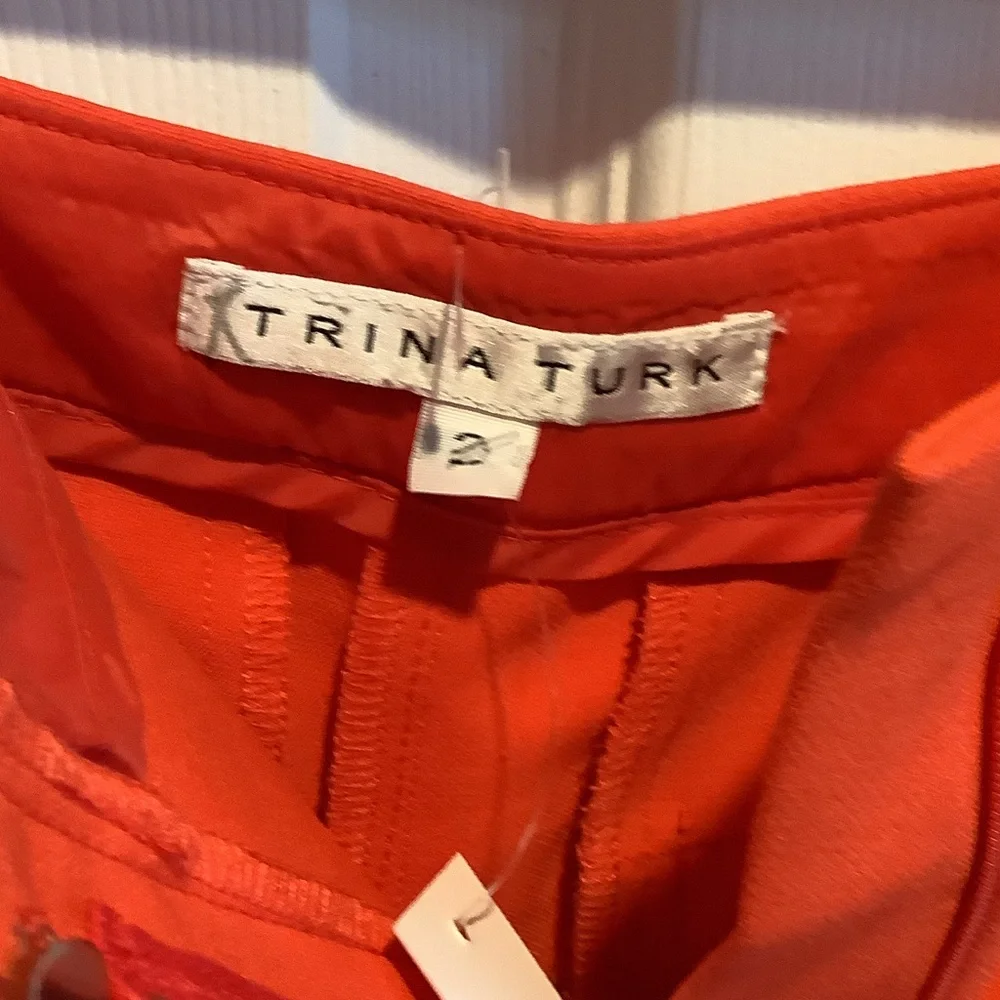Trina Turk Red High-Waist Women's Shorts